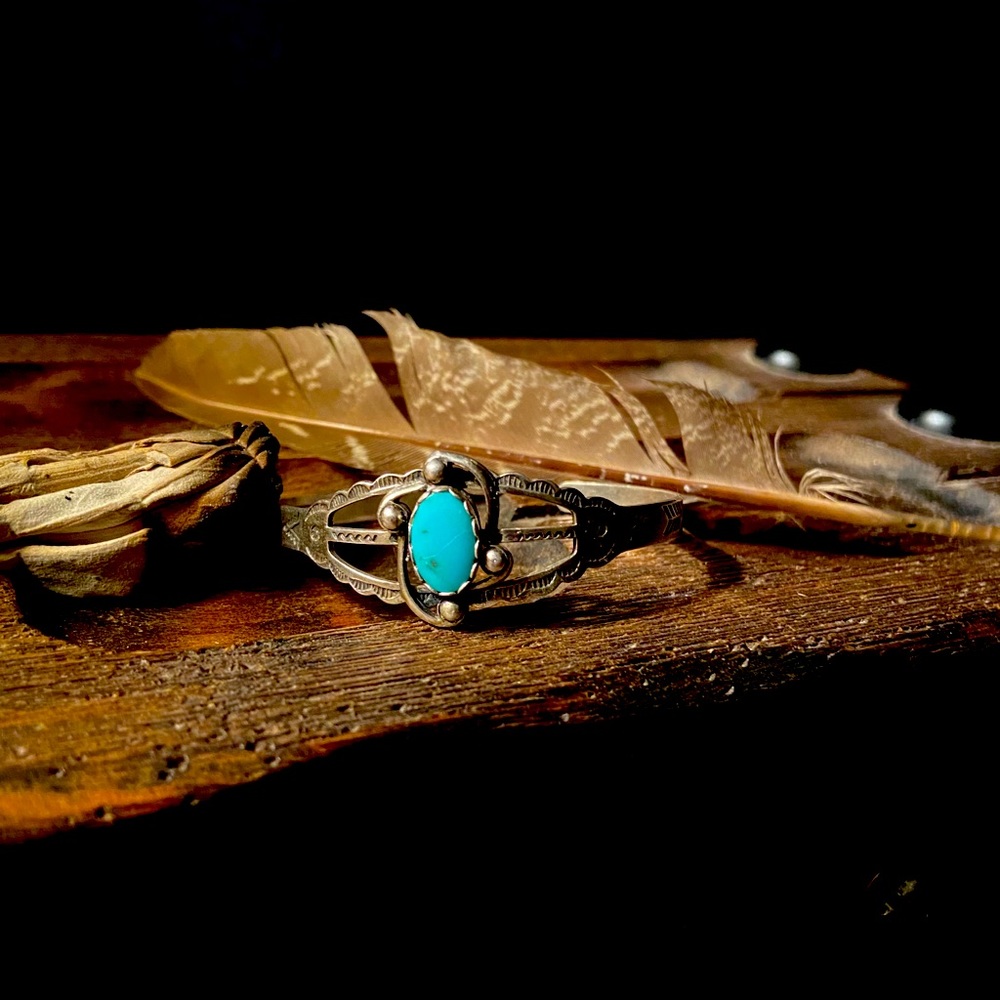 Turquoise sterling silver bracelet
